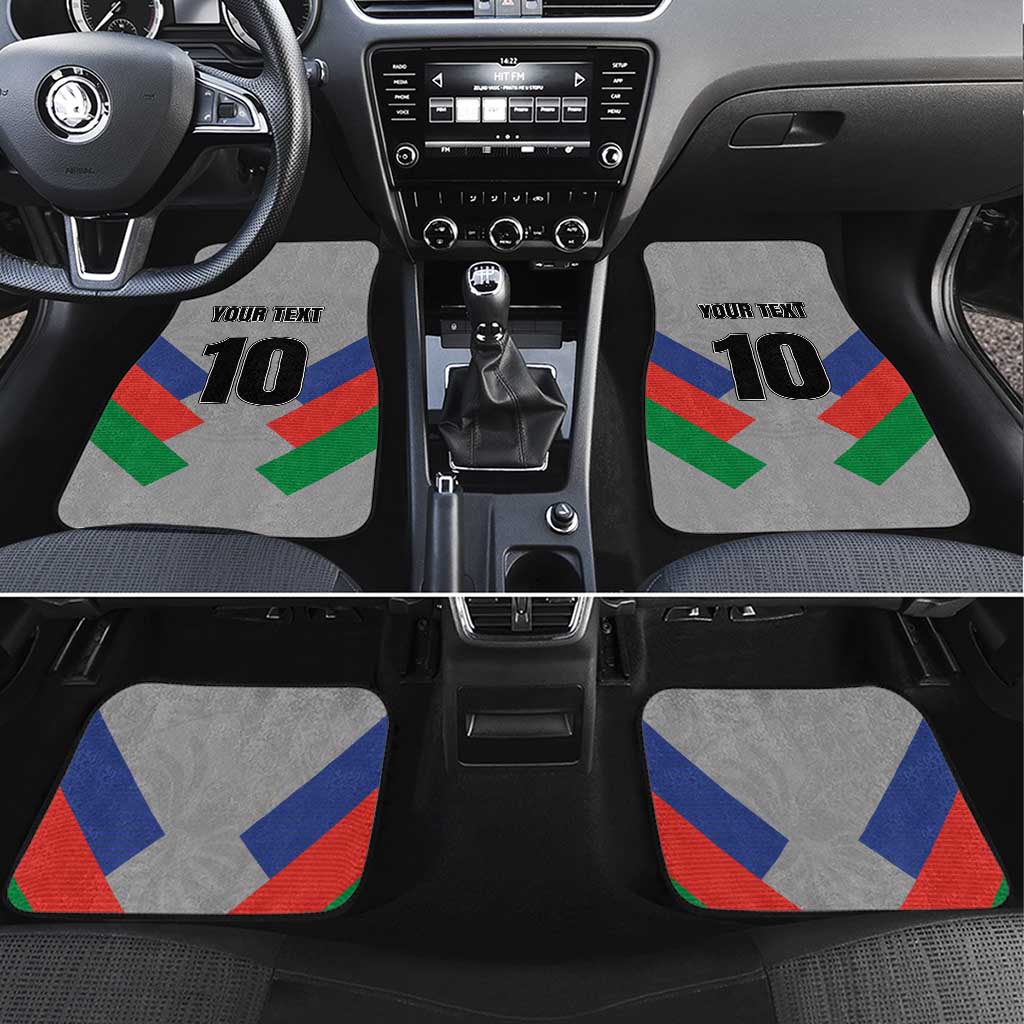 Custom New Caledonia-The Kagus Car Mats LT03 Set 4pcs Gray - Polynesian Pride