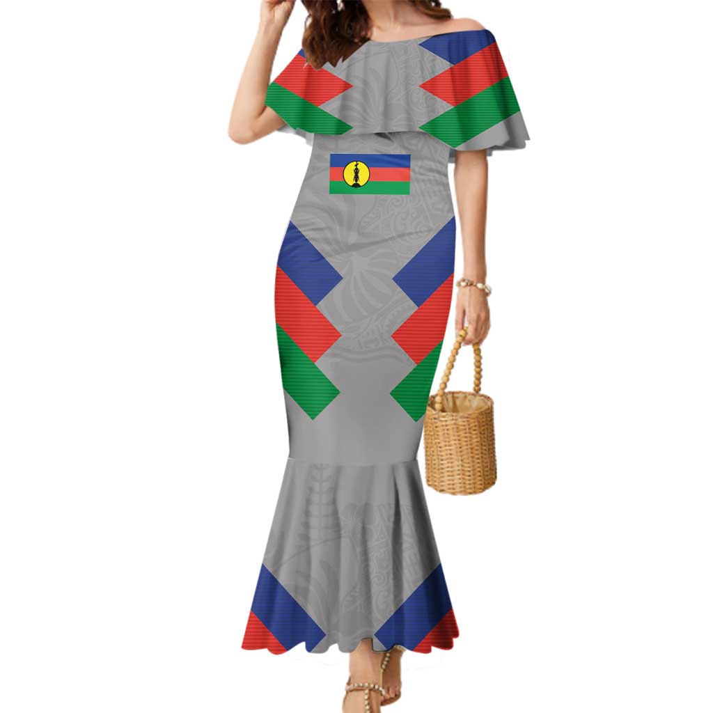 Custom New Caledonia-The Kagus Family Matching Mermaid Dress and Hawaiian Shirt