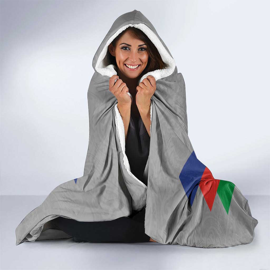 Custom New Caledonia-The Kagus Hooded Blanket