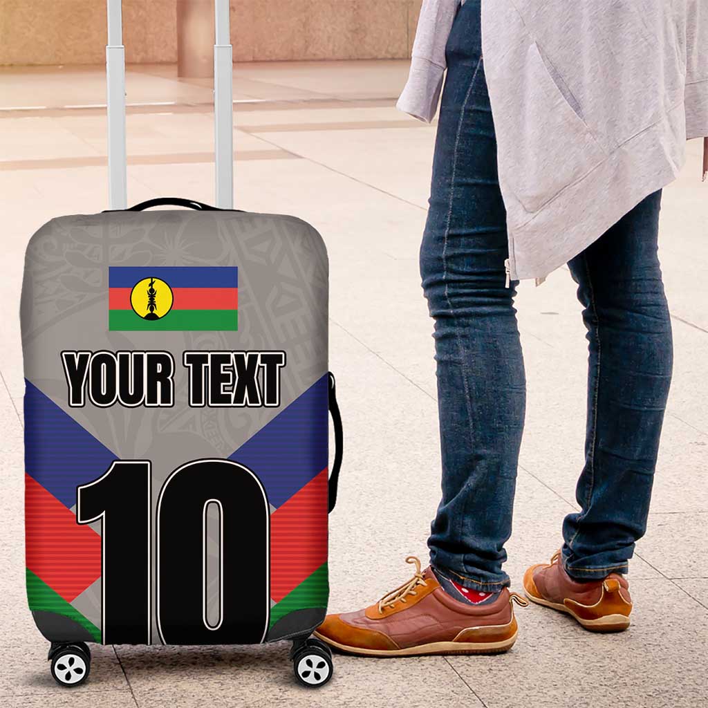 Custom New Caledonia-The Kagus Luggage Cover LT03 Gray - Polynesian Pride