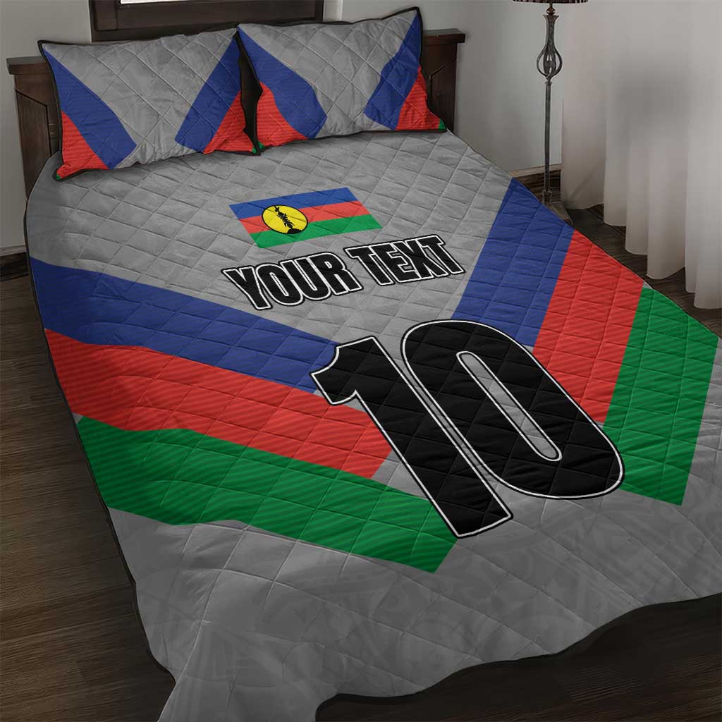 Custom New Caledonia-The Kagus Quilt Bed Set LT03 Gray - Polynesian Pride