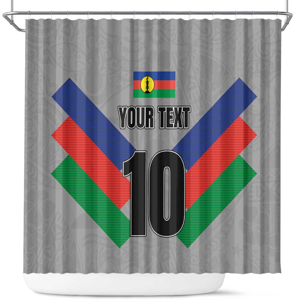 Custom New Caledonia-The Kagus Shower Curtain LT03 Gray - Polynesian Pride