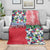 Hawaiian Floral Kakau Tropical Leaves-Sporty Style Blanket
