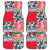 Hawaiian Floral Kakau Tropical Leaves-Sporty Style Car Mats