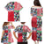 Hawaiian Floral Kakau Tropical Leaves-Sporty Style Family Matching Puletasi and Hawaiian Shirt