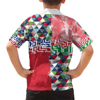 Hawaiian Floral Kakau Tropical Leaves-Sporty Style Hawaiian Shirt