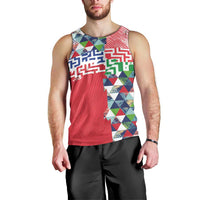 Hawaiian Floral Kakau Tropical Leaves-Sporty Style Men Tank Top
