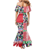 Hawaiian Floral Kakau Tropical Leaves-Sporty Style Mermaid Dress