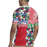 Hawaiian Floral Kakau Tropical Leaves-Sporty Style Rugby Jersey