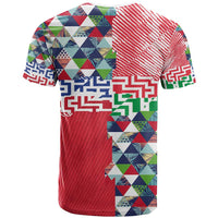 Hawaiian Floral Kakau Tropical Leaves-Sporty Style T Shirt