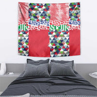 Hawaiian Floral Kakau Tropical Leaves-Sporty Style Tapestry