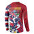 Hawaii Runner-Kakau Art with Lei and Plumeria Button Sweatshirt