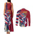 Hawaii Runner-Kakau Art with Lei and Plumeria Couples Matching Tank Maxi Dress and Long Sleeve Button Shirt