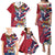 Hawaii Runner-Kakau Art with Lei and Plumeria Family Matching Puletasi and Hawaiian Shirt