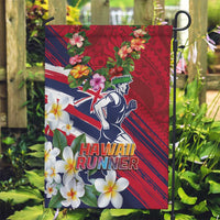 Hawaii Runner-Kakau Art with Lei and Plumeria Garden Flag