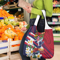 Hawaii Runner-Kakau Art with Lei and Plumeria Grocery Bag