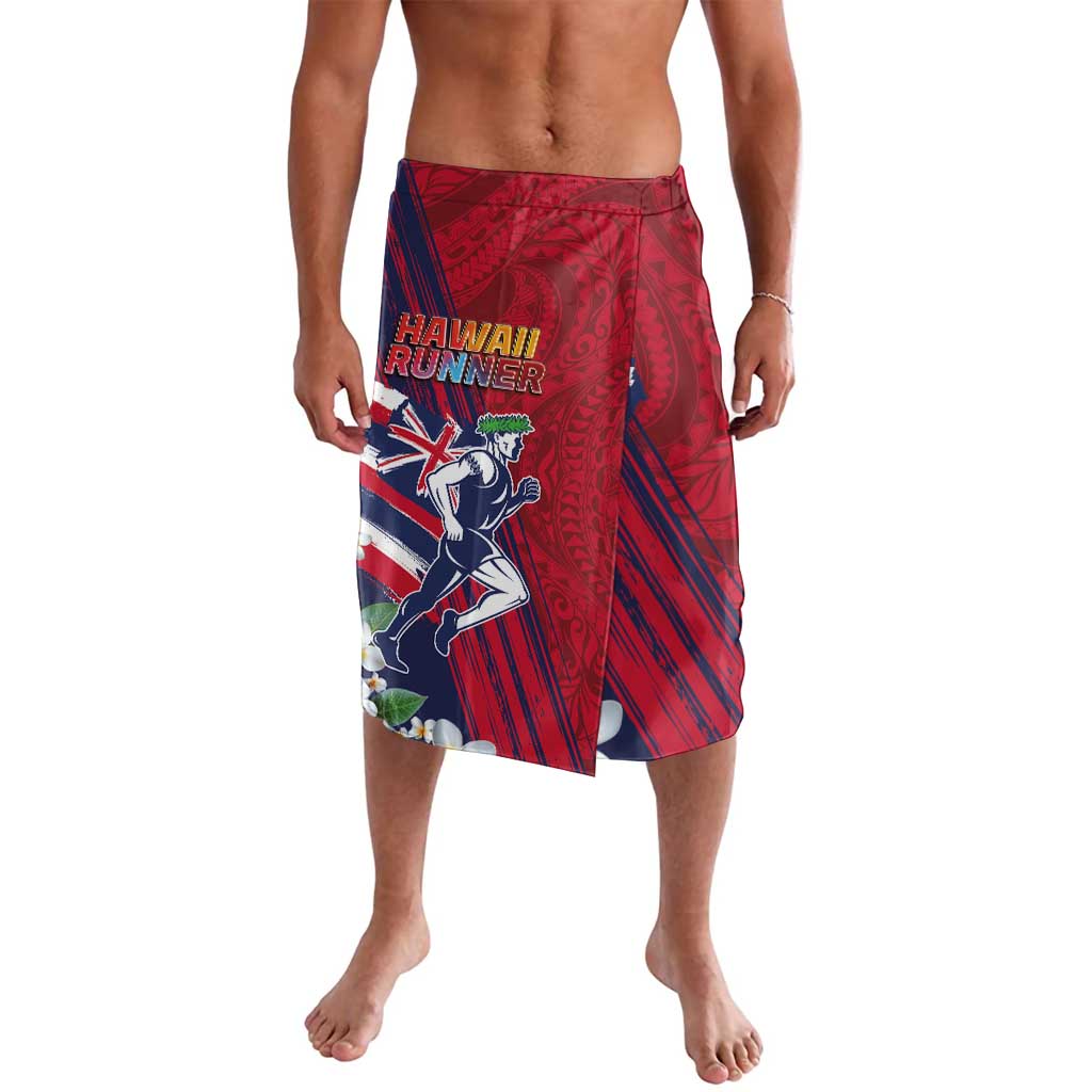 Hawaii Runner-Kakau Art with Lei and Plumeria Lavalava