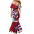 Hawaii Runner-Kakau Art with Lei and Plumeria Mermaid Dress