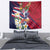 Hawaii Runner-Kakau Art with Lei and Plumeria Tapestry
