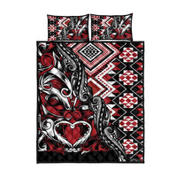Aotearoa Maori Moko Art with Taniko Half Style Quilt Bed Set