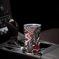Aotearoa Maori Moko Art with Taniko Half Style Tumbler Cup