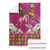 Hawaiian Lei Turtle and Plumeria Blanket Polynerian Art Tattoo-Plum Pink Color