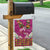Hawaiian Lei Turtle and Plumeria Garden Flag Polynerian Art Tattoo-Plum Pink Color
