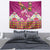 Hawaiian Lei Turtle and Plumeria Tapestry Polynerian Art Tattoo-Plum Pink Color
