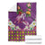 Hawaiian Lei Turtle and Plumeria Blanket Polynerian Art Tattoo-Mauve Color