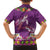 Hawaiian Lei Turtle and Plumeria Family Matching Summer Maxi Dress and Hawaiian Shirt Polynerian Art Tattoo-Mauve Color