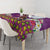 Hawaiian Lei Turtle and Plumeria Tablecloth Polynerian Art Tattoo-Mauve Color