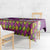 Hawaiian Lei Turtle and Plumeria Tablecloth Polynerian Art Tattoo-Mauve Color