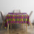 Hawaiian Lei Turtle and Plumeria Tablecloth Polynerian Art Tattoo-Mauve Color