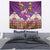 Hawaiian Lei Turtle and Plumeria Tapestry Polynerian Art Tattoo-Mauve Color
