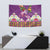 Hawaiian Lei Turtle and Plumeria Tapestry Polynerian Art Tattoo-Mauve Color