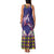 Hawaiian Lei Turtle and Plumeria Family Matching Tank Maxi Dress and Hawaiian Shirt Polynerian Art Tattoo-Navy Color