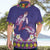 Hawaiian Lei Turtle and Plumeria Hawaiian Shirt Polynerian Art Tattoo-Navy Color