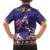 Hawaiian Lei Turtle and Plumeria Hawaiian Shirt Polynerian Art Tattoo-Navy Color