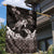 Hawaiian Lei Turtle and Plumeria Garden Flag Polynerian Art Tattoo-Grayscale Mode