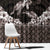 Hawaiian Lei Turtle and Plumeria Window Curtain Polynerian Art Tattoo-Grayscale Mode