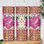Hawaiian Plumeria and Humpback Whales Skinny Tumbler Polynerian Art Tattoo-Plum Pink Color