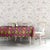 Hawaiian Plumeria and Humpback Whales Tablecloth Polynerian Art Tattoo-Plum Pink Color