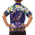 Hawaiian Plumeria and Humpback Whales Hawaiian Shirt Polynerian Art Tattoo-Navy Color