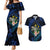 Hawaii Turtle Plumeria Flower Fanciful Couples Matching Mermaid Dress and Hawaiian Shirt