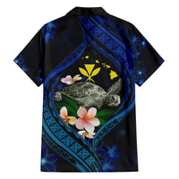 Hawaii Turtle Plumeria Flower Fanciful Family Matching Off The Shoulder Long Sleeve Dress and Hawaiian Shirt LT03 - Polynesian Pride