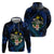 Hawaii Turtle Plumeria Flower Fanciful Hoodie