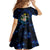 Hawaii Turtle Plumeria Flower Fanciful Kid Short Sleeve Dress