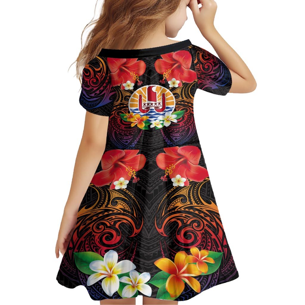 French Polynesia Bastille Day Family Matching Tank Maxi Dress and Hawaiian Shirt Tiare Flower and National Seal Polynesian Pattern LT03 - Polynesian Pride