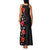 Hawaii Hibiscus and Plumeria Flowers Family Matching Tank Maxi Dress and Hawaiian Shirt Tapa Tribal Pattern Half Style Colorful Mode
