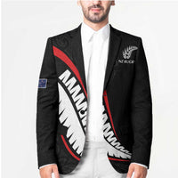 New Zealand Rugby Custom Blazer Sporty Silver Fern Shape with Maori Tattoos - Polynesian Pride